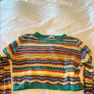 Pink Lily Multicolor Striped Sweater